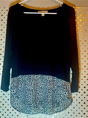 Michaels Black Apparel with Cream Label
